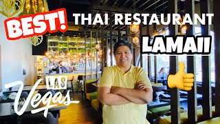 LAMAII Best Thai Restaurant in Las Vegas  LAS VEGAS FOOD ADVENTURE [upl. by Ecirtahs]