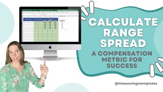 Compensation Administration Calculate Range Spread in Excel [upl. by Fanning]