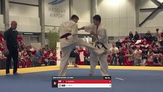 Bout 27  Artem Akimenkov  Gergely Fekete 2024 European Karate Championship Adults Open Weight [upl. by Fredelia]