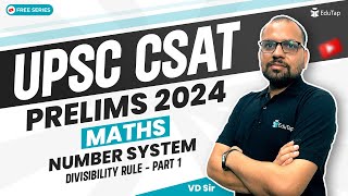 Number System UPSC CSAT  CSAT Maths Syllabus Questions  CSAT Maths Question and Answers PDF EduTap [upl. by Eitsud]