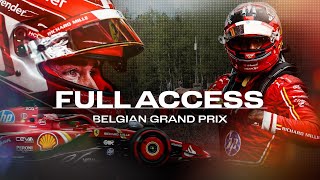 SF Full Access  2024 Belgian GP  Pole position a podium and 23 points [upl. by Anelra]