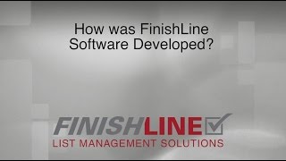 How was FinishLine Software Developed [upl. by Dickenson]