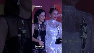 Montserrat Marañón y Ludwika Paleta compartieron el Ariel66 a Mejor coactuación femenina [upl. by Ylrebmi781]