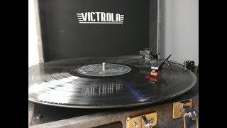 Victrola Vintage 3Speed Bluetooth Suitcase Turntable Speakers Gray REVIEW [upl. by Okimik951]