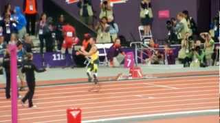 Oscar Pistorius brings SA 4x100m relay team home in a WR time of 4187sec [upl. by Taimi568]