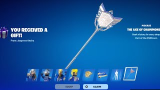 How to Get FNCS BUNDLE in Fortnite Axe of Champions 20 Pickaxe [upl. by Sokcin77]