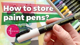 How To Store Acrylic Paint Pens How To Use Paint Pens  Artistro Instructions [upl. by Imuya837]