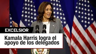 Kamala Harris asegura apoyo de delegados y gobernadores demócratas para candidatura [upl. by Jovitta708]