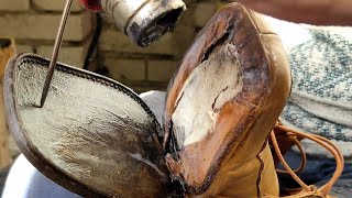 ASMR  Repair Of The Sole Of The Boot [upl. by Ertha]