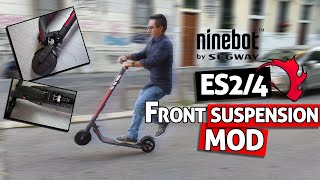 Ninebot ES1 ES2 ES4 front suspension mod amp rear adjustment [upl. by Eisiam]