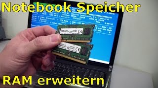 DELL Notebook RAM Speicher aufrüsten  erweitern [upl. by Kra]