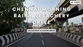 Chennai Morning Velachery driveVelachery twin flyover4ksatisfying video chennai velachery [upl. by Pavla]