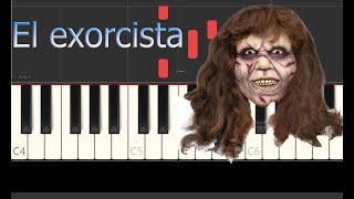 canciones faciles piano  el exorcista en piano  syntesia [upl. by Hannad649]