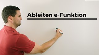 Ableiten eFunktion amp Gleichung mit ex lösen Beispiel Exponentialfunktion  Mathe by Daniel Jung [upl. by Abbey]