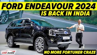 2024 Ford Endeavour India Launch  Toyota Fortuner Rival  Return of Ford Confirmed  Ford Everest [upl. by Raddie]