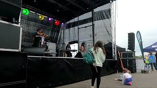 Three Women playing a bit of Irish Music on the Big Stage  Foyle Maritime Festival 29th June 2024 [upl. by Asoral]