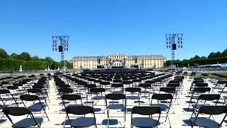 Heute Sommernachtskonzert Wiener Philharmoniker Schloss Schönbrunn Sommer Nacht Konzert Wien Vienna [upl. by Alaet]