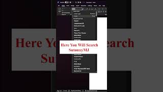 Select SutonnyMJ font In MS Word With Keyboard Shortcut😲shorts windows tutorial [upl. by Einobe]