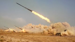 Russian heavy fire with BM 21 and BM 30 Smerch in action [upl. by Kirven275]