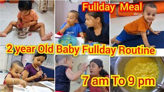 2 years Toddlers Breakfast To Dinner RoutineToddlers Activity And Milestone [upl. by Eirual]