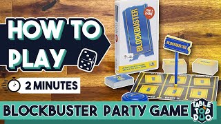 How To Play Blockbuster Board Game in 2 Minutes Blockbuster Party Game Rules [upl. by Einttirb]