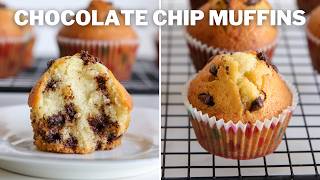 Chocolate Chip Muffins Recipe [upl. by Nibot]