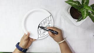 How to do plate art ArtCraftwithPRATIMA [upl. by Soracco]