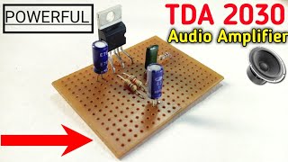 how to make 20wat audio amplifier cricuit using TDA2030ic [upl. by Jeannette]