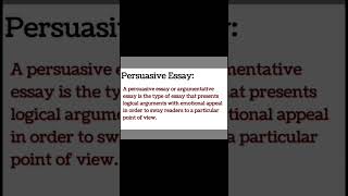 Persuasive Essay [upl. by Philipines808]