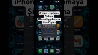 iPhone Uygulama Gizleme  iPhone Uygulamaya Şifre Koyma ios18 [upl. by Annovy625]