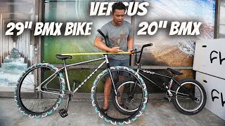 20 Inch BMX vs 29 Inch BMX Bike [upl. by Antonin87]