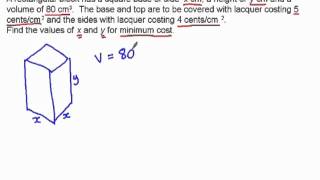 Applications of differentiation  optimisation [upl. by Einiffit381]