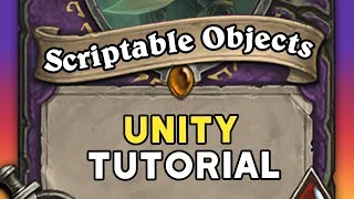 SCRIPTABLE OBJECTS in Unity [upl. by Panthia536]