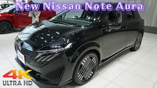 日産新型ノートオーラ G FOUR leather edition 2024年モデル  NEW 2024 NISSAN NOTE AURA Black  New Nissan Aura 2024 [upl. by Nniroc]