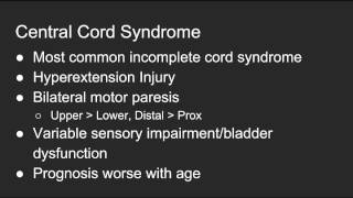 MREM Central Cord Syndrome [upl. by Flyn]