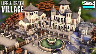 Sims 4 LIFE amp DEATH Village With Cemetery No CC [upl. by Caron849]