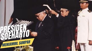 1998 Rekaman Pengambilan Sumpah Jabatan Presiden Indonesia Periode 1998  2003 [upl. by Prescott]