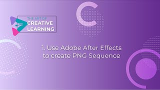 1 Using Adobe After Effects to Create PNG Sequence [upl. by Ayekim601]