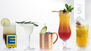 Top 5 Cocktails  Von Cuba Libre bis Moscow Mule  EDEKA [upl. by Eneli832]