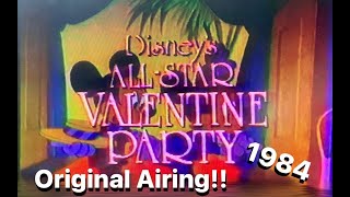 Disneys AllStar Valentine Party Opening  1984 VHS ORIGINAL TV RECORDING W CBS quotSPECIALquot INDENT [upl. by Okihcas931]