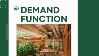 Demand functionDemandDemand [upl. by Oap346]