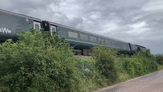 St Mawes Castle GWR 43094 passing through Powderham Castle Devon [upl. by Nellie]