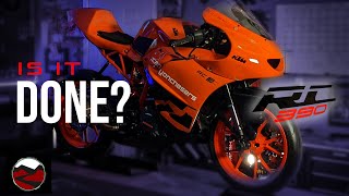 KTM RC 390 Final Assembly  Track Bike Build Episode 05 [upl. by Egdirdle]