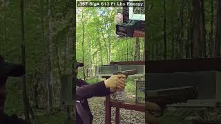 Xtreme Defender 357 Sig VS 9mmP Quick Ballistic Test [upl. by Annasoh131]