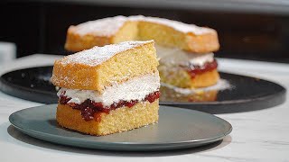 VICTORIA Sponge Cake A TIMELESS BRITISH Treat for Afternoon TEA [upl. by Niel]