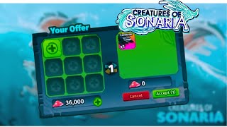 Trade Success Corvurax 2  Creatures Of Sonaria [upl. by Hailat]