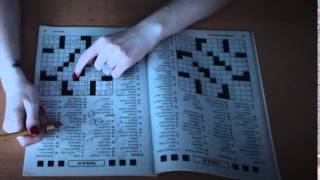 Binaural ASMR Cozy Crossword with Paper and Pencil Sounds [upl. by Rettuc]