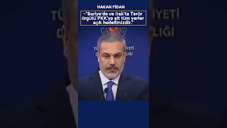 Hakan Fidan Irak Ve Suriyeye Operasyon Yapılacağı Bilgisini Verdi 🇹🇷 shorts [upl. by Letnuahc114]