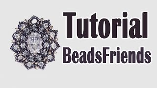 BeadsFriends Earring Tutorial  Beaded bezel earrings with Swarovski cabochon and seed beads [upl. by Aicnarf349]