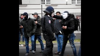 Faustschlag gegen Polizisten FPÖDemo quotgegen Impfzwangquot Wien 11122021 [upl. by Enaillil318]